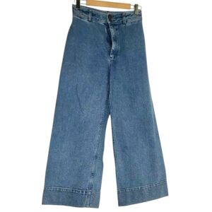 Apiece Apart Blue Wide-Leg Jeans